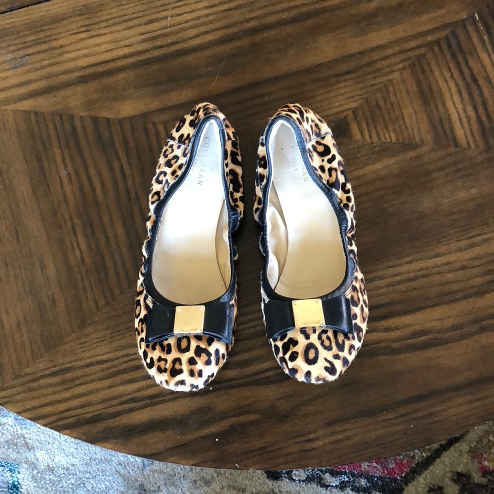 Cole Haan cheetah print ballet flats - size 8